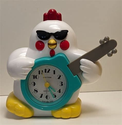 rock and roll chicken alarm clock|rhythm chicken alarm clock.